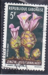 Sellos del Mundo : Africa : Gabon : Flores-  