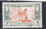 Stamps Benin -  Pescador de lago
