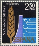 Sellos de Europa - Espa�a -  ESPAÑA 1964 1585 Sello Nuevo XXV Años de Paz Española Regadios