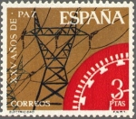Stamps Spain -  ESPAÑA 1964 1586 Sello Nuevo XXV Años de Paz Española Electrificación