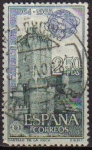 Stamps Spain -  ESPAÑA 1964 1592 Sello Feria Mundial de Nueva York Castillo de la Mota Usado
