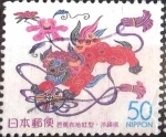 Stamps Japan -  Scott#Z395 Intercambio 0,50 usd  50 y. 2000