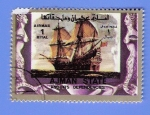 Stamps United Arab Emirates -  GALEONES
