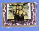 Stamps United Arab Emirates -  GALEONES