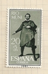 Stamps Spain -  Río Muni, Día del Sello 1960