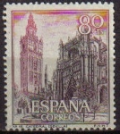 Sellos de Europa - Espa�a -  ESPAÑA 1965 1647 Sello Serie Turistica Catedral Sevilla Usado