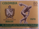 Stamps Colombia -  IX juegos atléticos nacionales