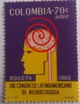Sellos del Mundo : America : Colombia : XIII Congreso Latinoamericano de Neurocirugia