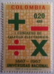 Stamps Colombia -  I Congreso de Cálculo Electronico