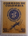 Stamps Colombia -  El mundo Unido contra el Paludismo