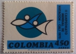Stamps Colombia -  II Campeonato Mundial de Natación Cali 1975