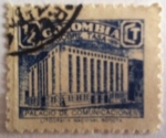 Stamps Colombia -  Sobretasa Palacio de Comunicaciones 
