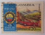 Stamps Colombia -  Automóvil Club de Colombia