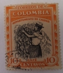 Stamps Colombia -  Departamento de Caldas Café 