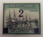 Stamps : America : Colombia :  Puerto de Cartagena Industria Pesquera