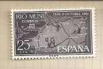 Stamps Spain -  Rio Muni, XXV Aniversario Exaltación Franco