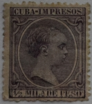 Stamps : Europe : Spain :  1/2 mila de peso Isla de Cuba