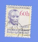 Sellos de Europa - Checoslovaquia -  HUNESCO  JINDRICH JINDRICH  1876 --1967