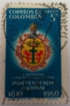 Stamps Colombia -  Cartagena Independencia Nacional