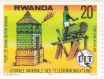 Sellos de Africa - Rwanda -  Jornada Mundial de las Telecomunicaciones