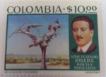 Stamps Colombia -  Jose Eustacio Rivera Poeta y Novelista