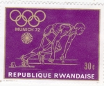 Stamps Rwanda -  Olimpiada Munich-72