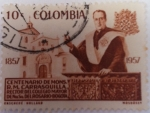 Sellos de America - Colombia -  Centenario Monseñor Carrasquilla Rector Colegio Mayor NSR