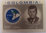 Stamps Colombia -  John Fitzgerald Kennedy