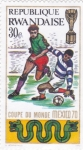 Stamps Rwanda -  Copa del Mundo Mexico.70