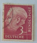 Stamps Germany -   Presidente Dr. Thedore Heuss.