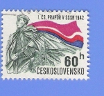 Stamps Europe - Czechoslovakia -  I.CS. PRAPOR V  SSSR  1942
