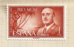 Stamps Spain -  Rio Muni, XXV Aniversario Exaltación Franco