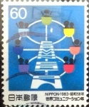 Stamps Japan -  Scott#1551 intercambio 0,30 usd  60 y. 1983