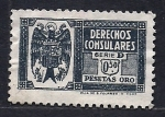 Stamps : Europe : Spain :  Derechos consulares
