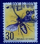 Stamps South Korea -  Mariposa