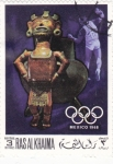 Sellos de Asia - Emiratos rabes Unidos -  OLIMPIADA MEXICO-68