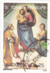 Sellos de Africa - Santo Tom� y Principe -  pintura- Raphael