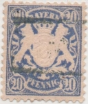 Stamps Germany -  Baviera Y & T Nº 42 [1]