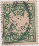 Stamps Germany -  Baviera Y & T Nº 62 [1]