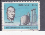 Stamps : America : Bolivia :  Villarroel XXV Aniversario de su inmolación