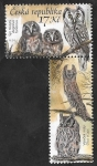Sellos de Europa - Rep�blica Checa -  56 H.B. - Aves rapaces nocturnas