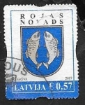 Sellos de Europa - Letonia -  Escudo de Rojas Novads