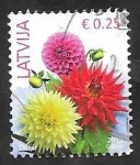 Stamps Europe - Latvia -  902 - Flores