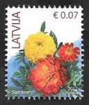 Sellos de Europa - Letonia -  979 - Flores