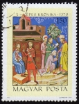 Stamps : Europe : Hungary :  COL-KÉPES KRÓNIKA 1370