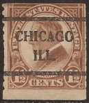 Stamps United States -  Warren G. Harding  1926  1,5 centavos  perf 10 vert