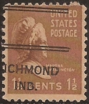 Stamps United States -  Marta Washington  1938 1 1/2 centavos