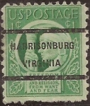 Sellos de America - Estados Unidos -  Four Freedom  1943  1 centavo