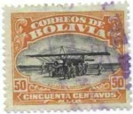Sellos del Mundo : America : Bolivia : Inauguracion de la escuela de aviacion