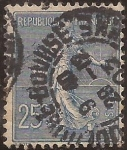 Stamps France -  Sembradora con horizonte y sol  1903  25 cents